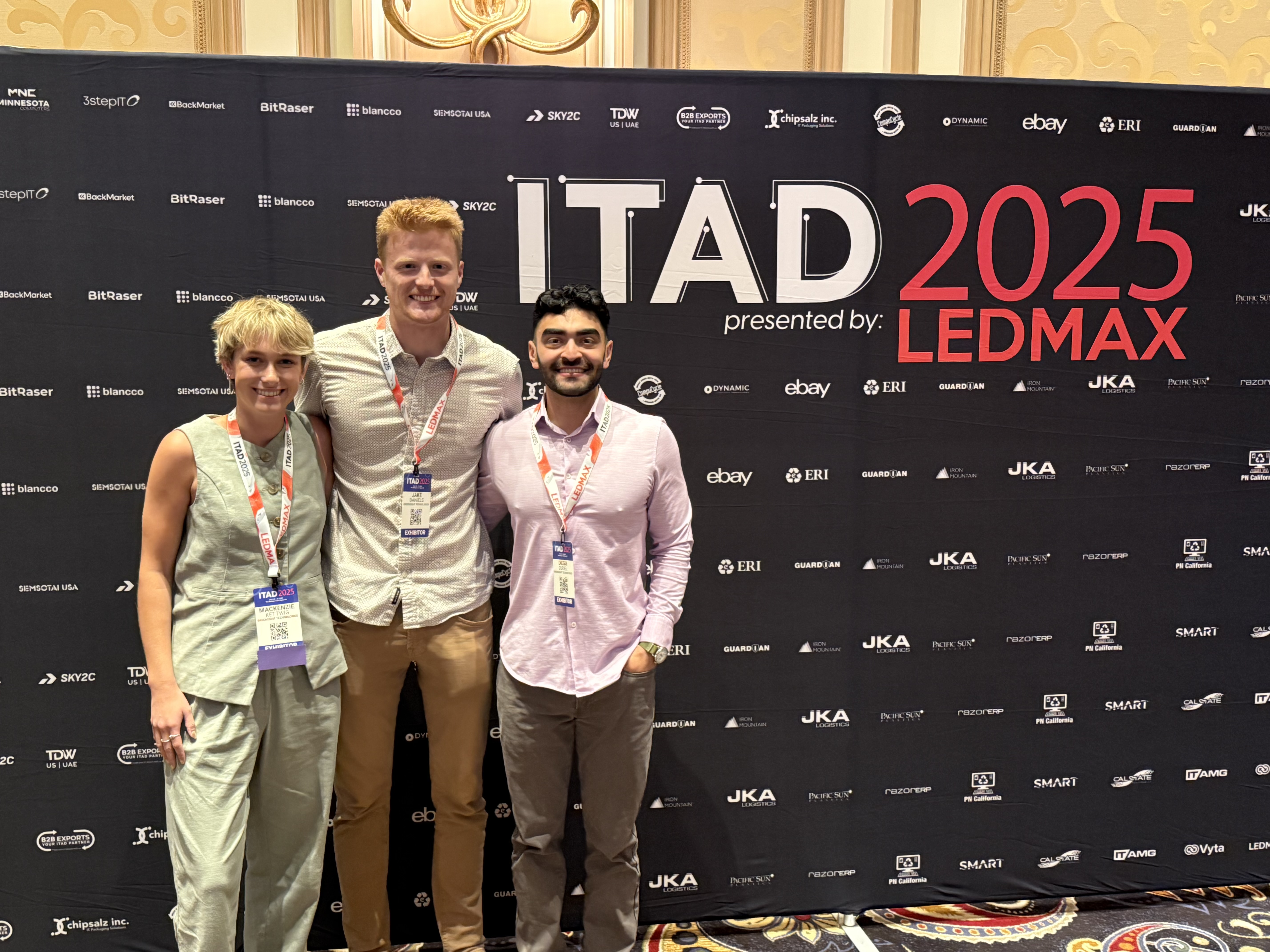 GreenSight team in front of ITAD 2025 backdrop